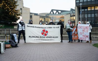 Erfolgreiche Aktion vor dem Landtag