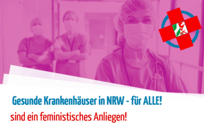Gesunde Krankenhäuser sind ein feministisches Anliegen (Flyer)