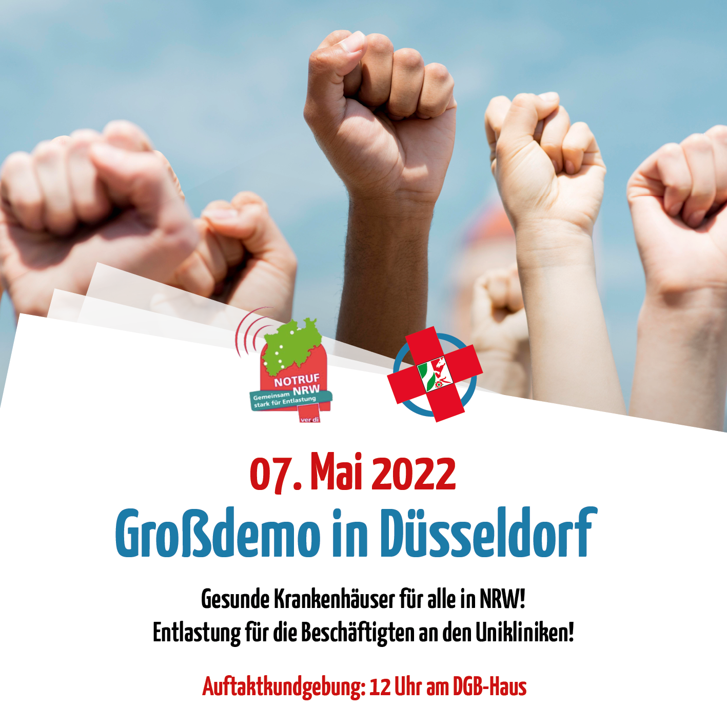Aufruf zur gemeinsamen Großdemo am 7. Mai in Düsseldorf