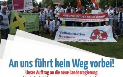 Abschluss-Aktion vor dem Landtag: An uns führt kein Weg vorbei!