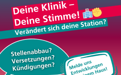 “Deine Klinik – deine Stimme” – ver.di Aktion zur Krankenhausplanung NRW